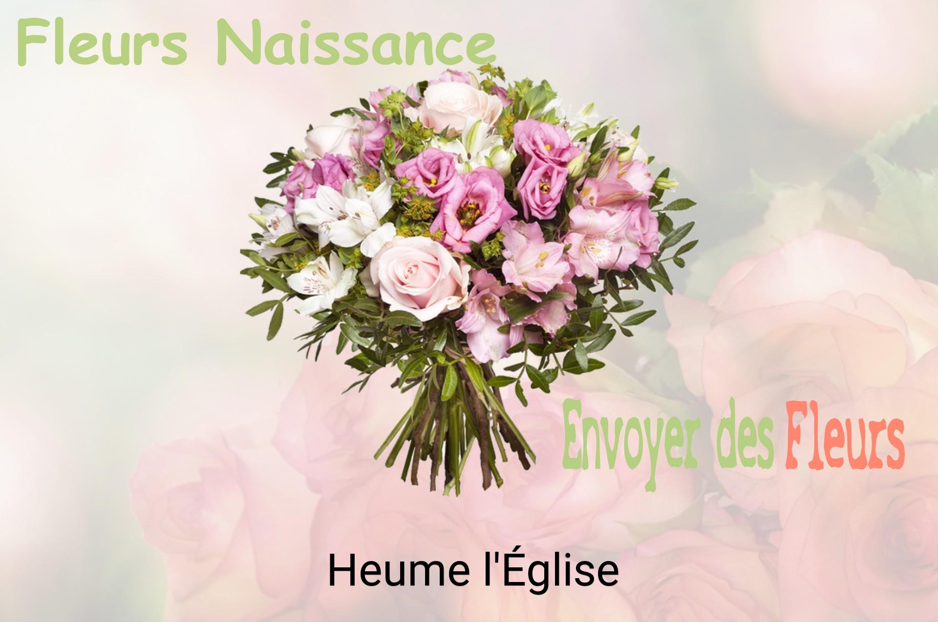 Bouquet de fleurs de naissance livré à Heume-l'Église